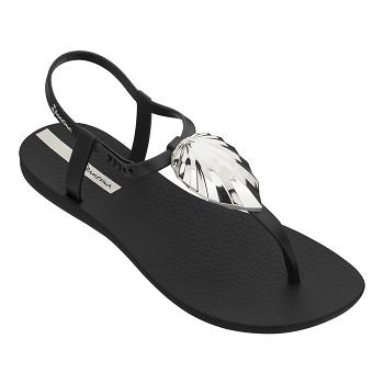 Ipanema Sandals Women Leaf Shine Black 692451FPO Ireland